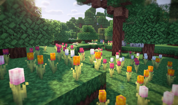 Tulips in a Flower Forest
