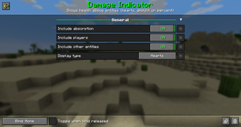 Damage Indicator Module Settings