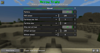 Arrow Trails Module Settings