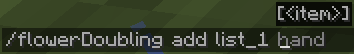 add flower via command