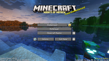 Updated title screen