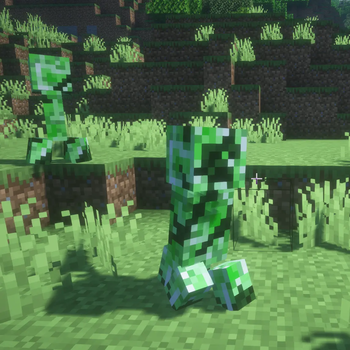 Damaged creepers grazing