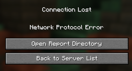 Connection Lost Due to an Invalid Packet