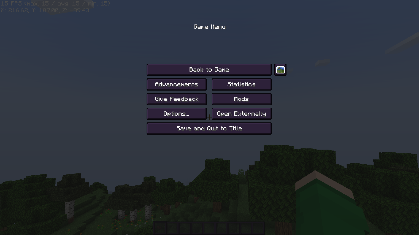 Pause Menu