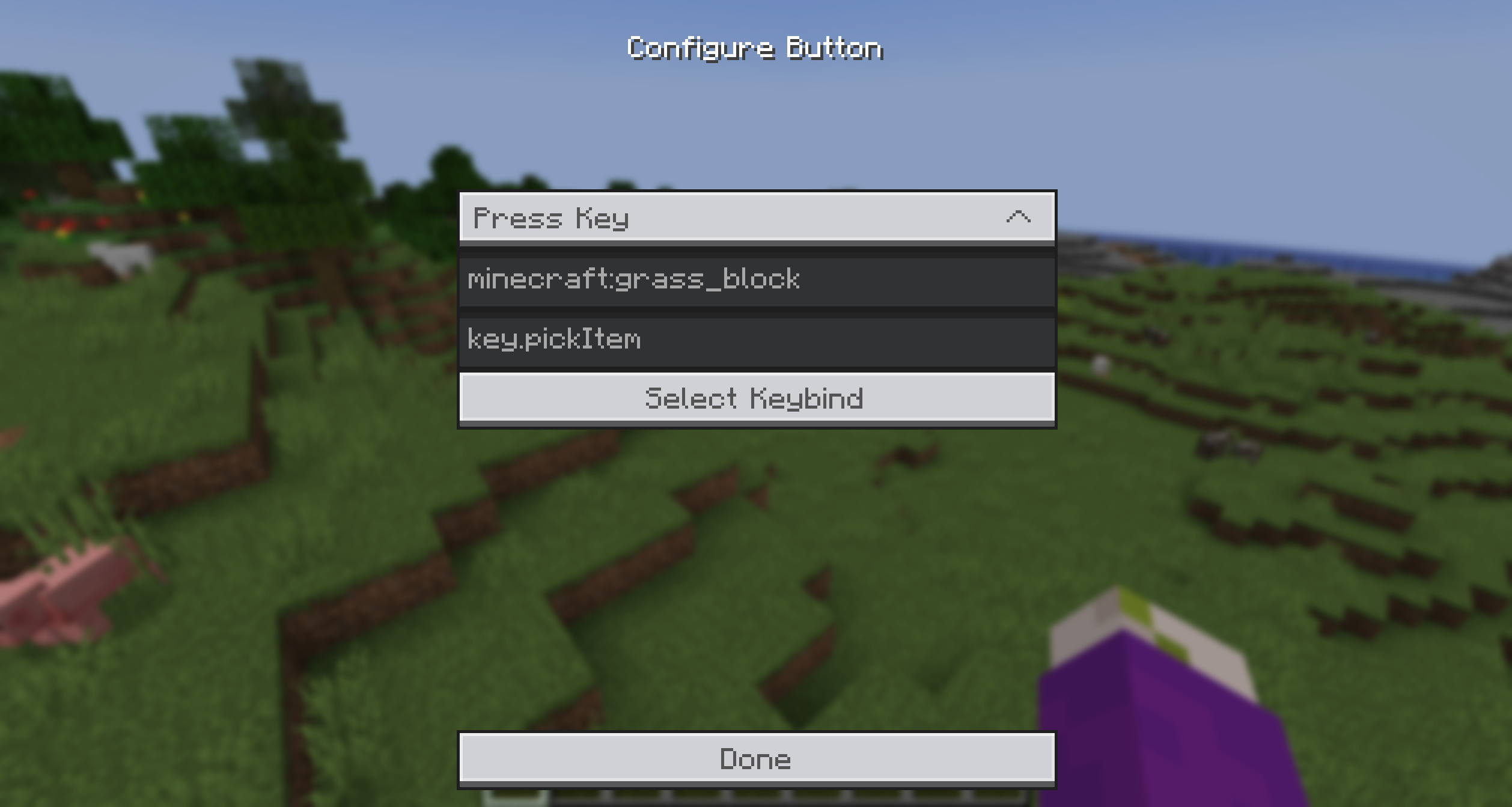 Configuring Button