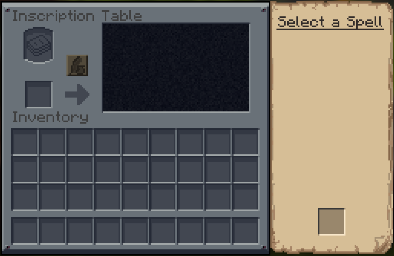 Inscription Table