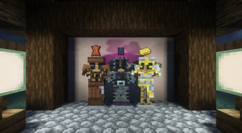 Leather, Chainmail and Gold armor