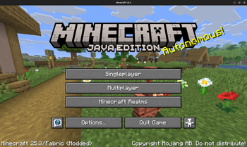 Minecraft 25.3 (1.21.9)