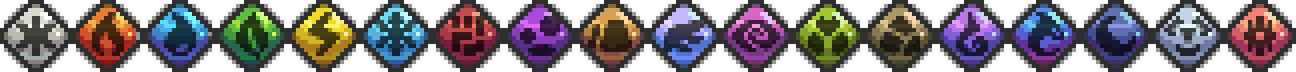 Row of new small type icons