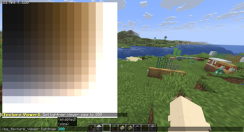 Lightmap texture viewer