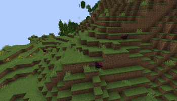 Couple of Telecrex hanging out beside a hill