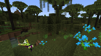 Lepidodendron towering over swamp biome