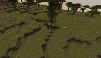 The menacing Megalania roaming around the savanna