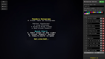 Hologram Editor in Browser