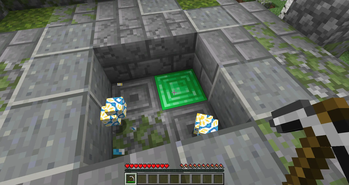 Buried Emerald block