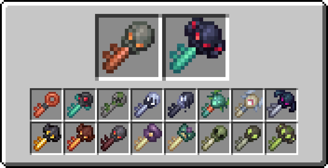 All available keys (for now)