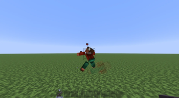 a player dying's first frame with the Allure Resourcepack
