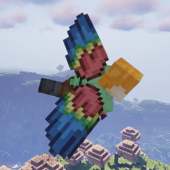parrot macaw wings elytra