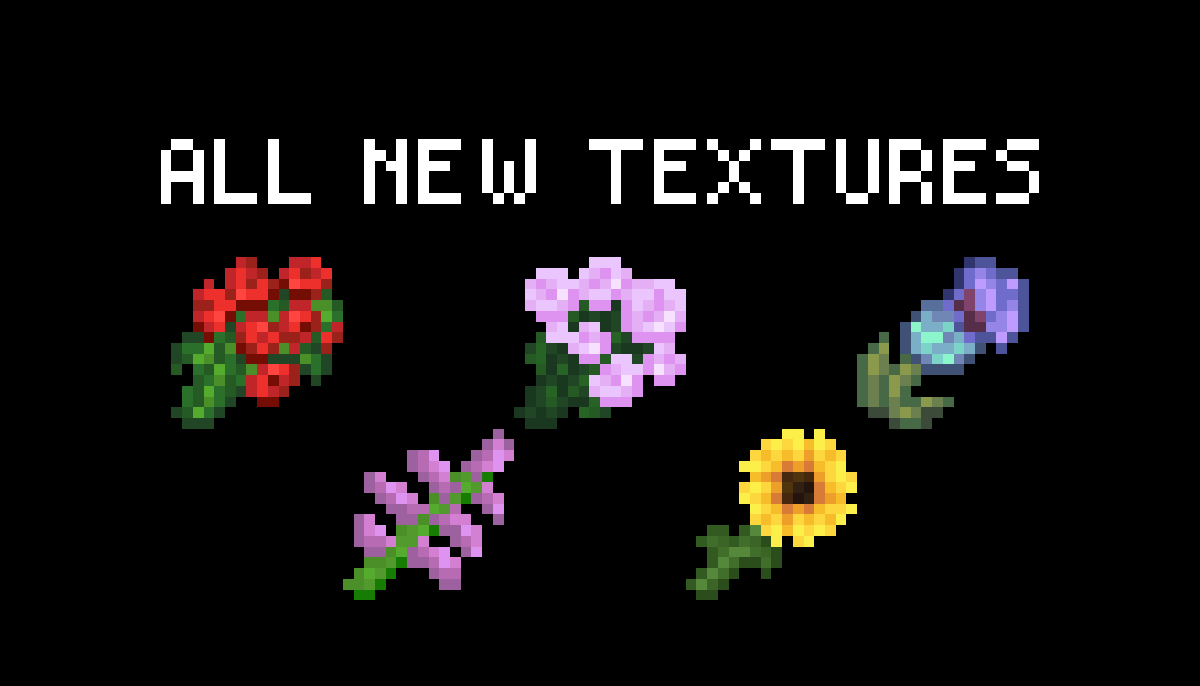 All new textures for double flowers
