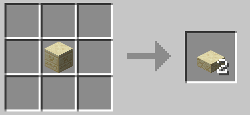 Chiseled Sandstone -> Sandstone Slabs