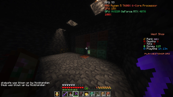 With Shaders In game.