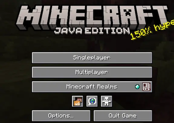 White menu buttons