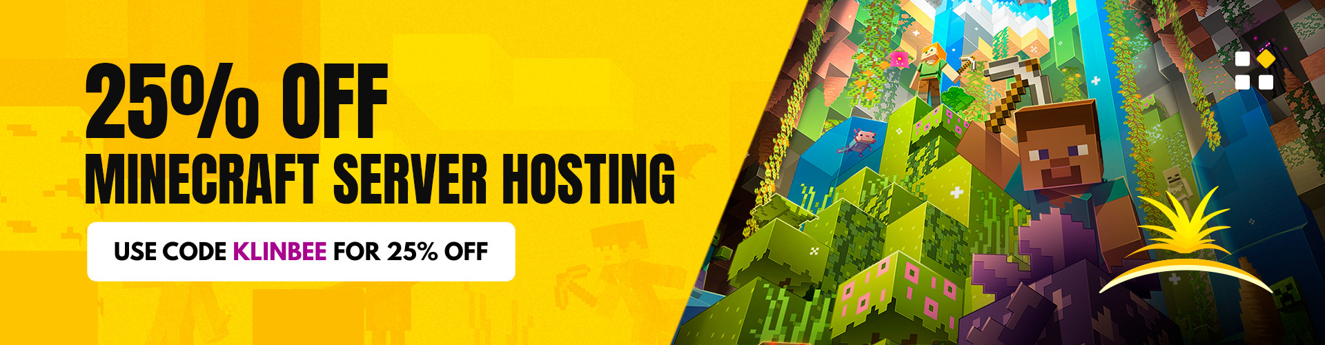 Sparked Host Server Hosting Banner, Use Code "Klinbee" for 25% Off