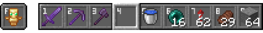 Showcase with items