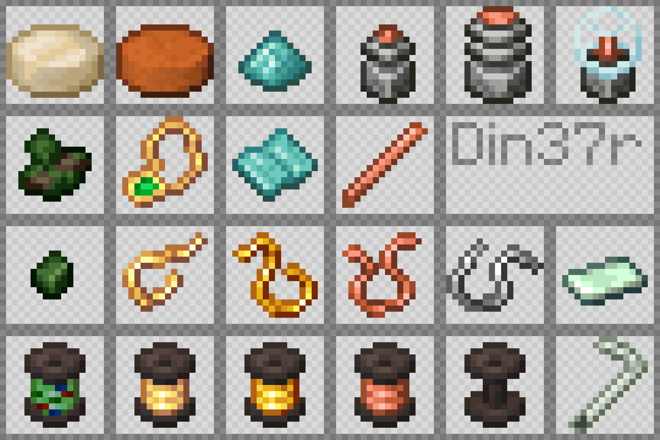 Items sprite sheet