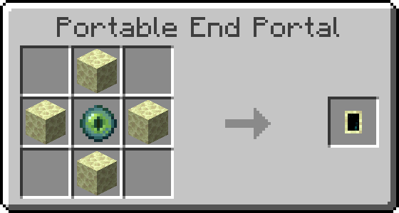 Portable End Portal Recipe