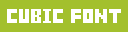 cubic font