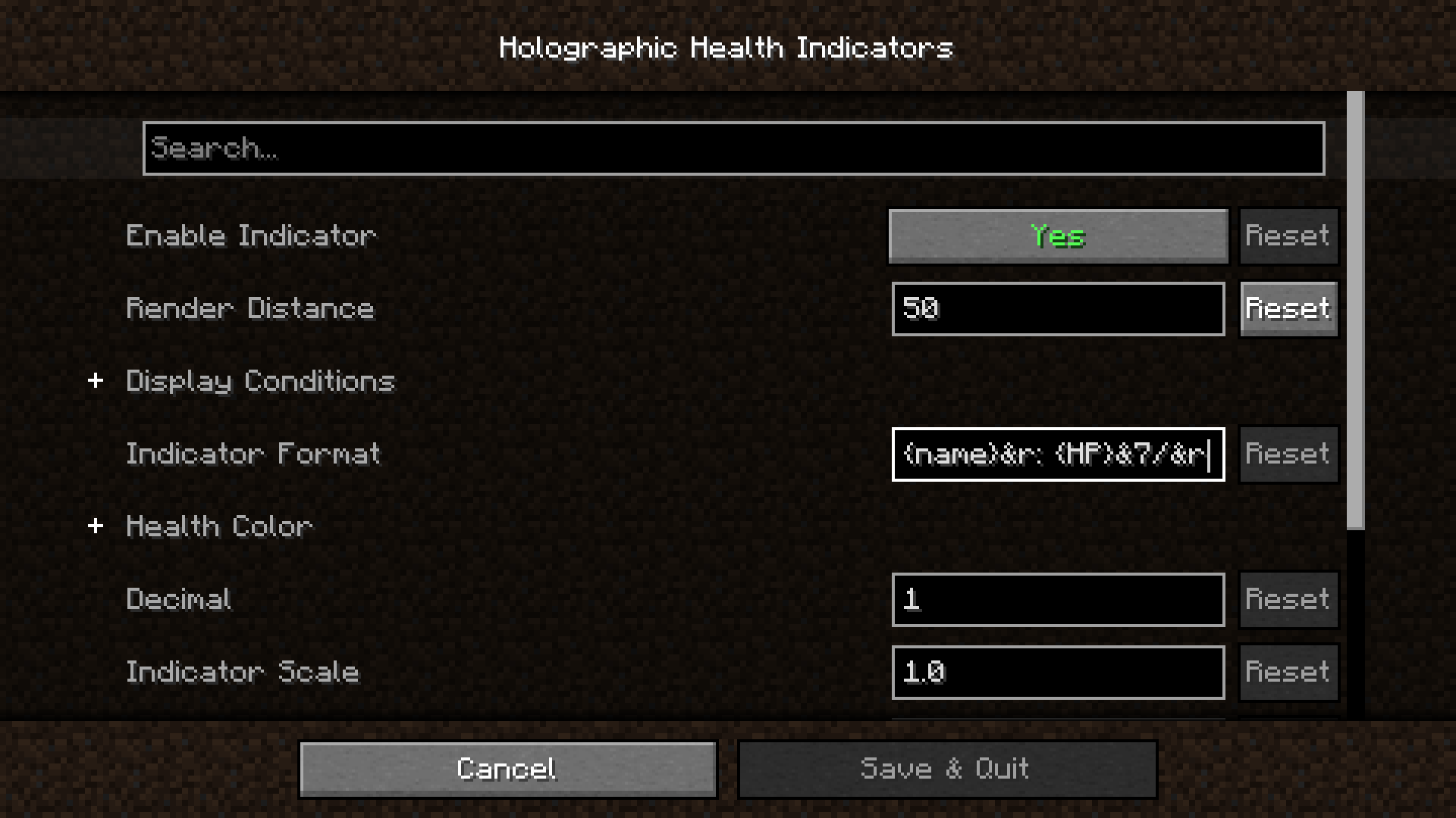 config