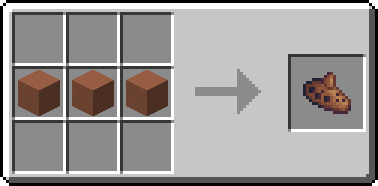 Gif showing the crafting recipe for the Ocarina item. It requires a line of 3 Terracotta of any color. The gif shows all 17 color options.
