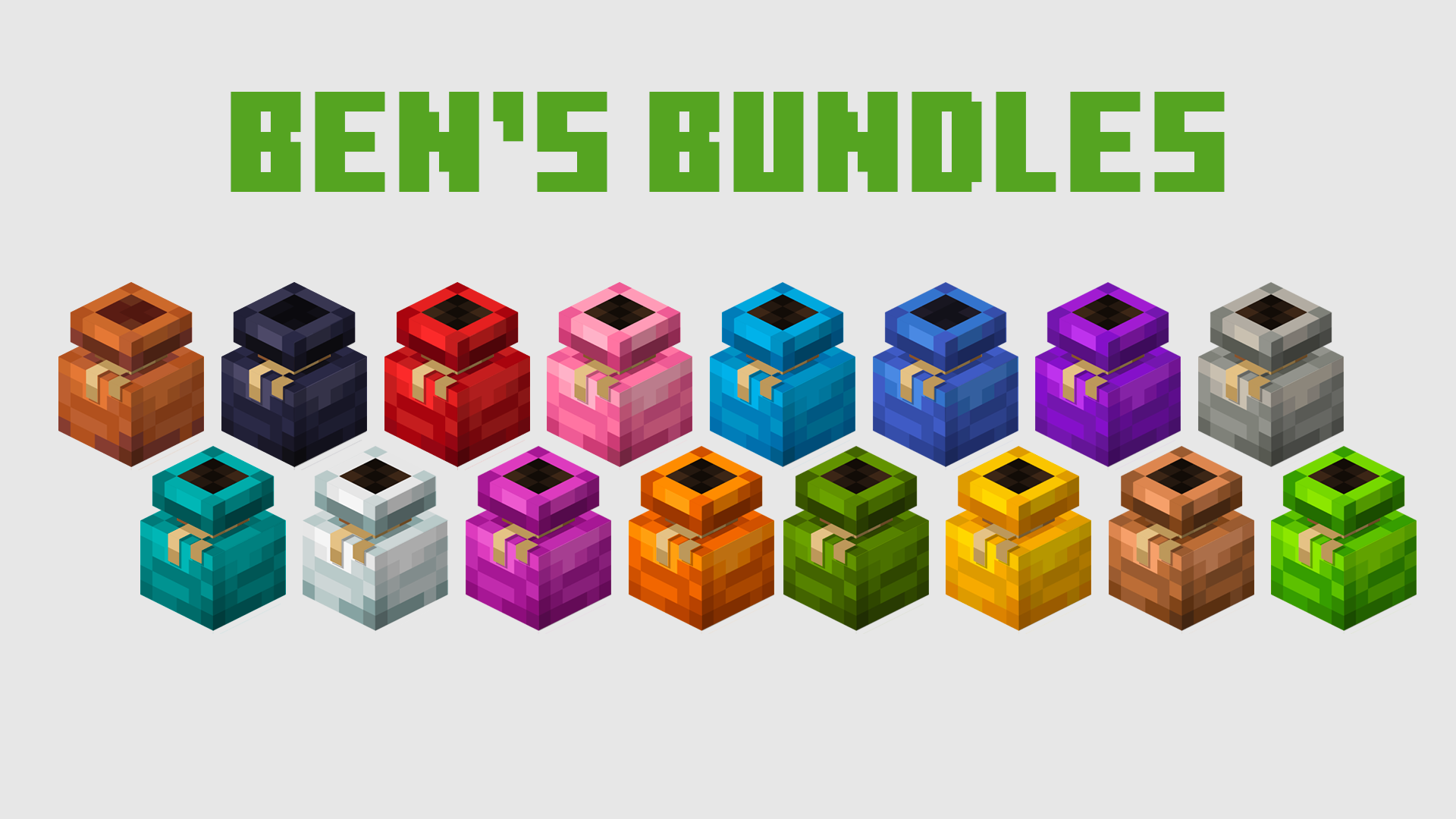 All bundle colour variations