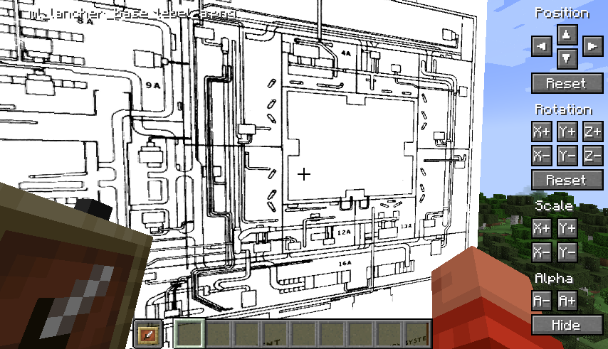 Position and adjust each blueprint