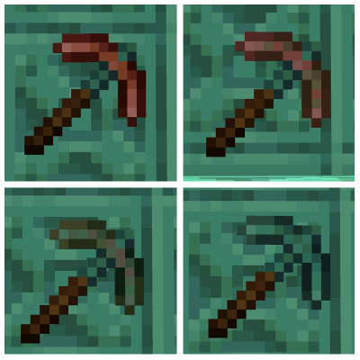 Copper Pickaxe Oxidizing