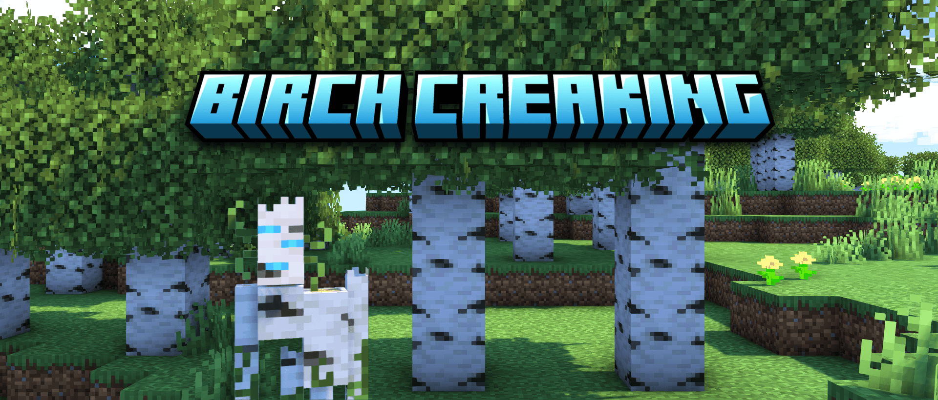 Birch Creaking Modrinth header image.