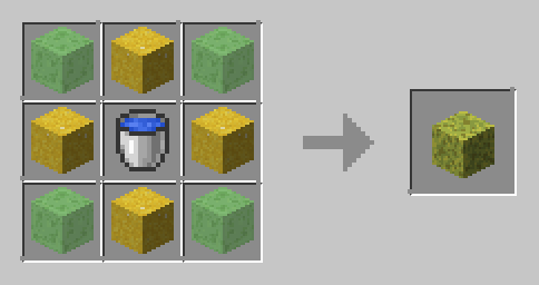 Minecraft Sponge Crafting Recipe Sponge Crafting minecraft recipe