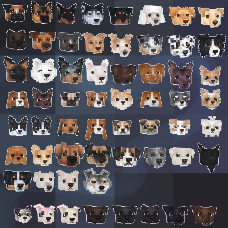 all dog breed variants