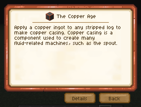 Example of a quest using the copper quest page