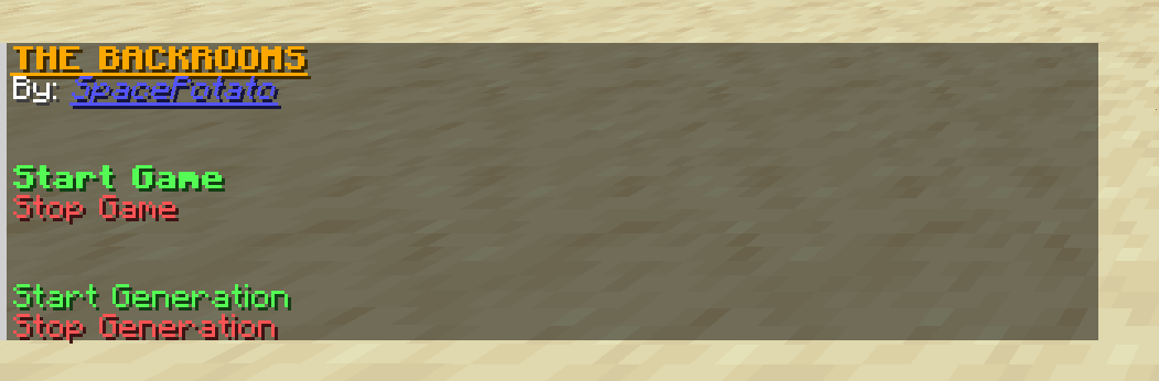 Reload Menu
