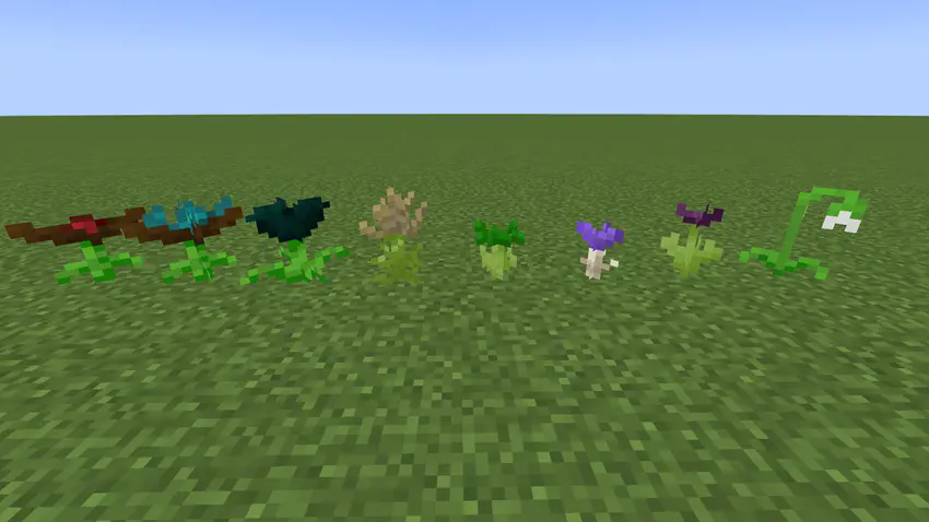 Special flowers that grow and can be harvested