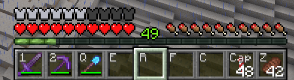 In-game hotbar