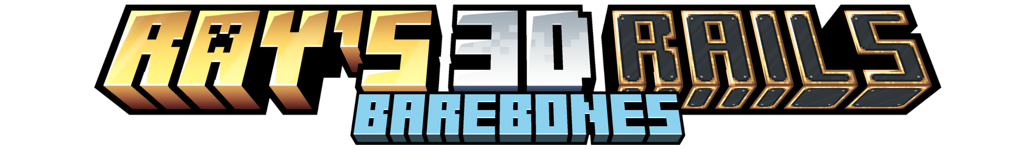 Bare Bones x Ray's 3D Rails logo