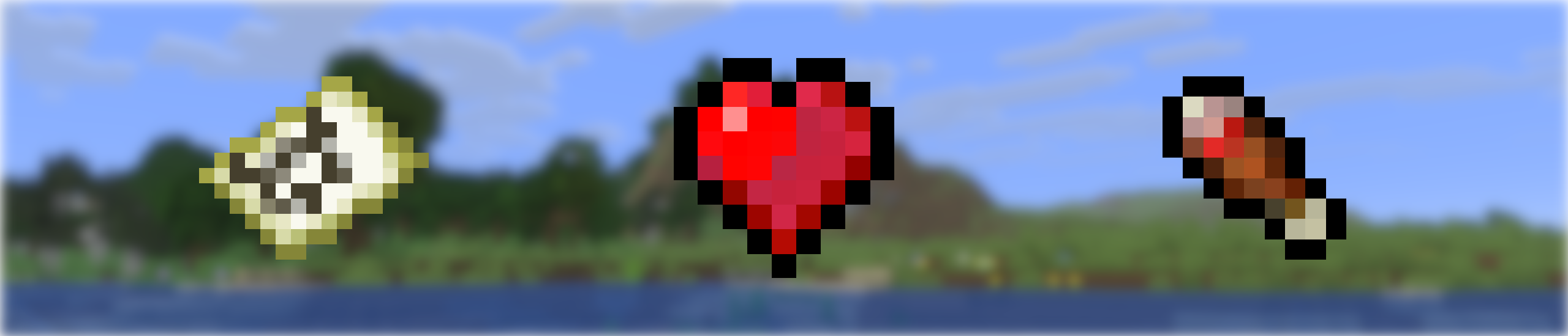 Three components of Survival Rebalanced: exploration, survival, food