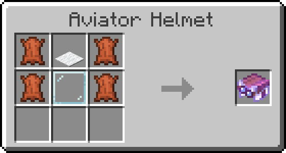 Crafting Recipe for Aviator Helmets