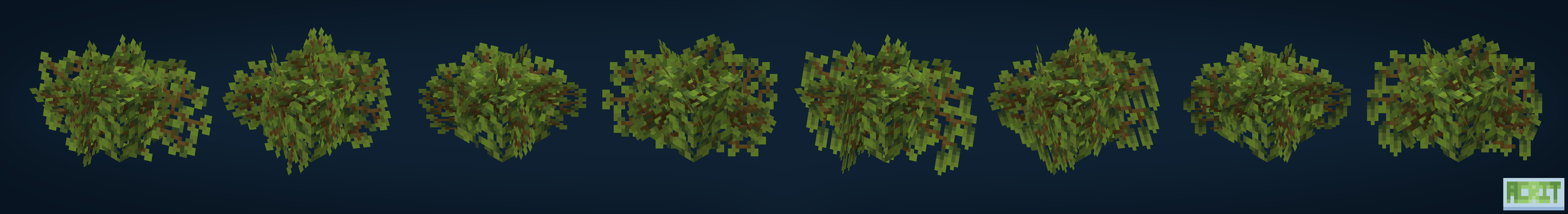 Dense Azalea Leaves