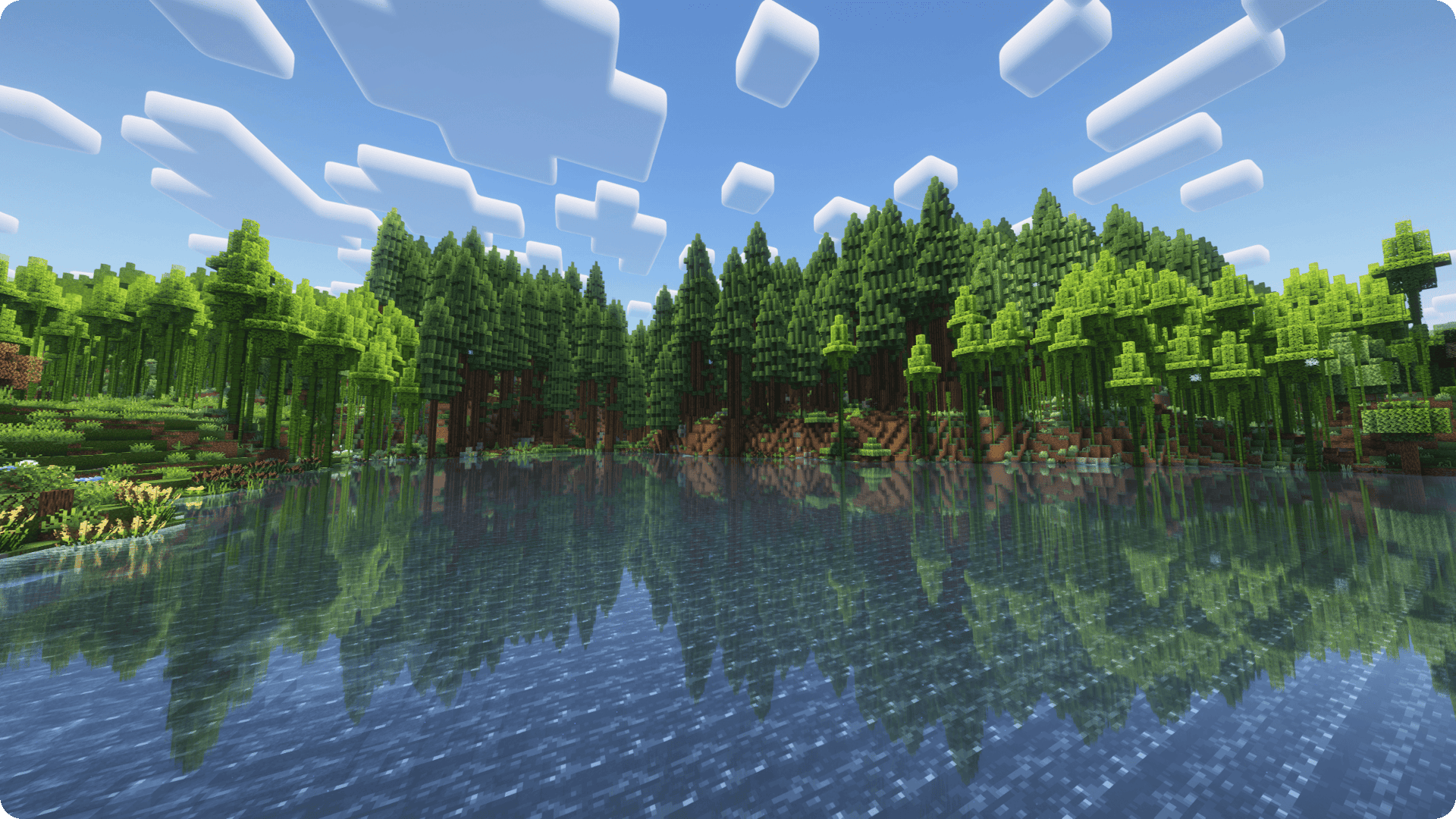 Screenshot of a beautiful forest