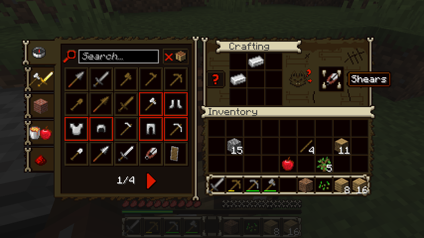 Crafting Table & Recipe Book