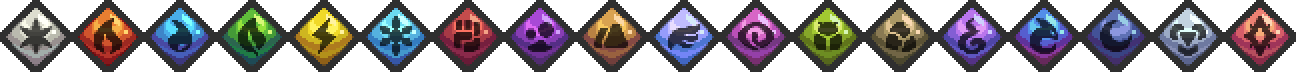 Row of new type icons